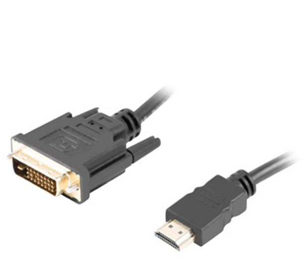 LANBERG Kabel HDMI(M)-DVI-D(M) DUAL LINK 3 M czarny CA-HDDV-20CU-0030-BK - 672611 - zdjęcie